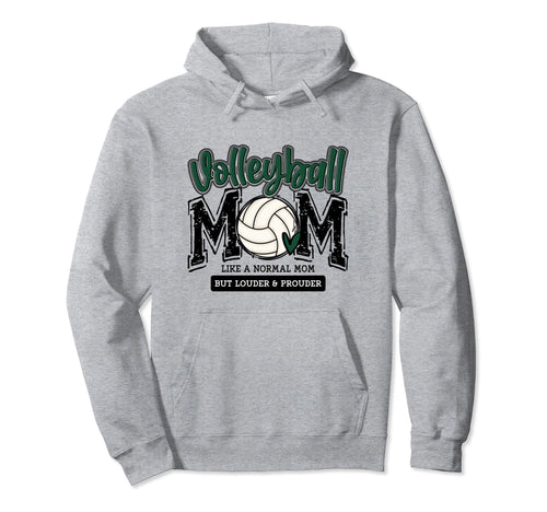 Volleyball Mom Green Game Day Mama Hoodie - Minimalist Print Men Women - T-Shirt, Sweatshirt, Hoodie
