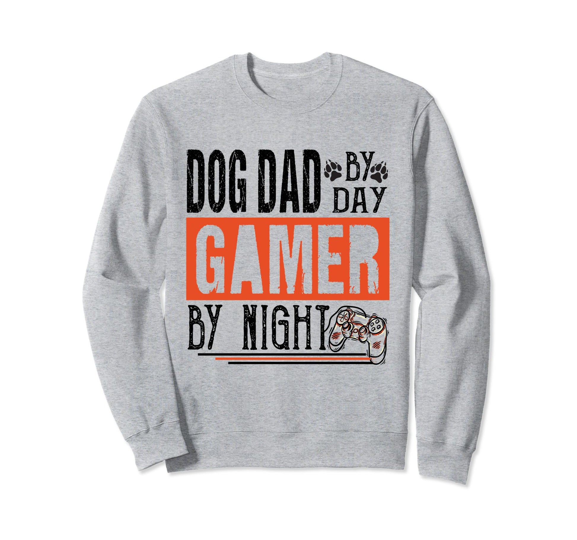 Mens Dog Dad Day Gamer Night Sweatshirt - Aesthetic Graphic for Adults - T-Shirt, Sweatshirt, Hoodie