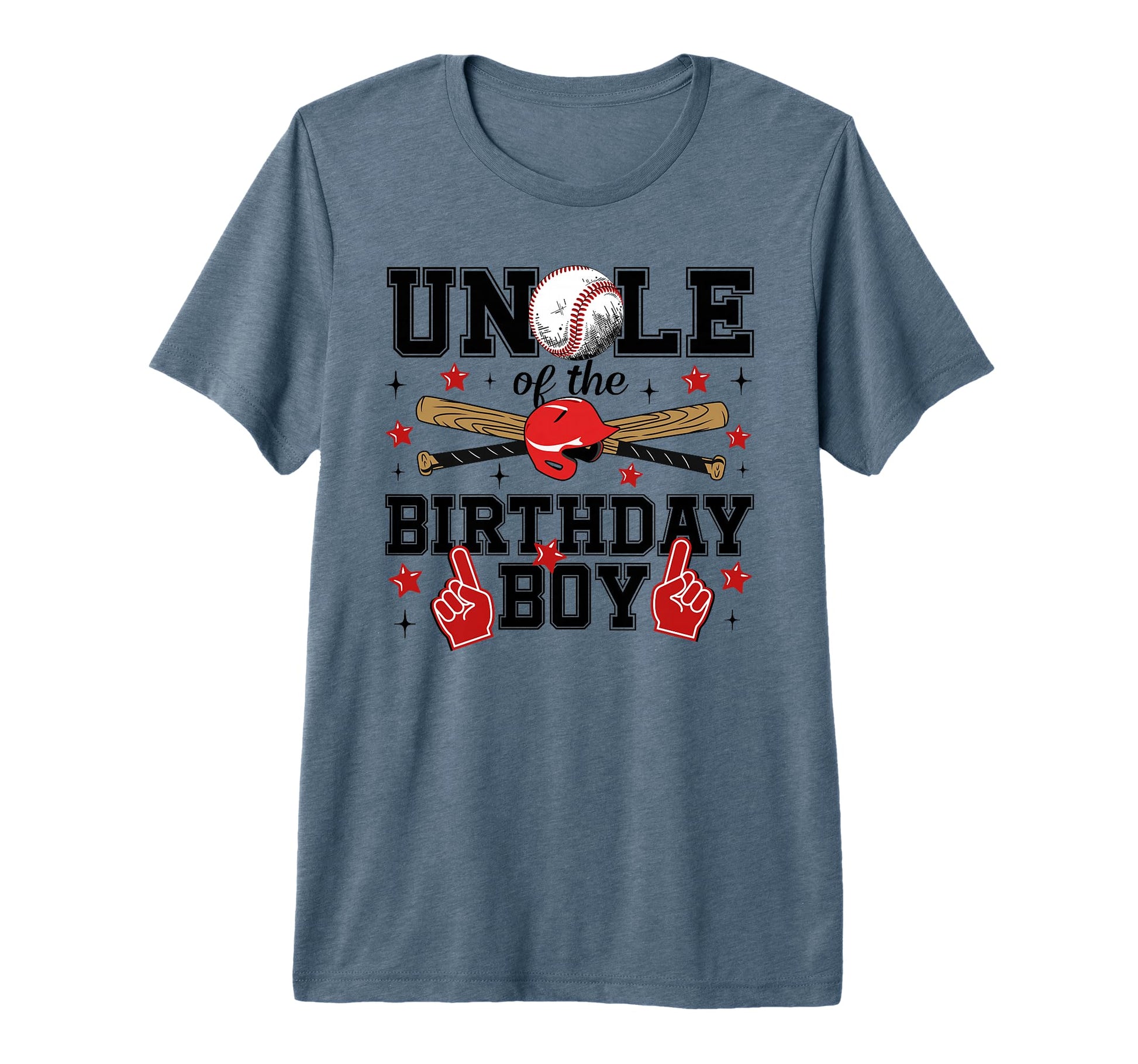 Uncle Birthday Baseball Sport Family T-Shirt - Minimalist Print for Adults - T-Shirt, Sweatshirt, Hoodie
