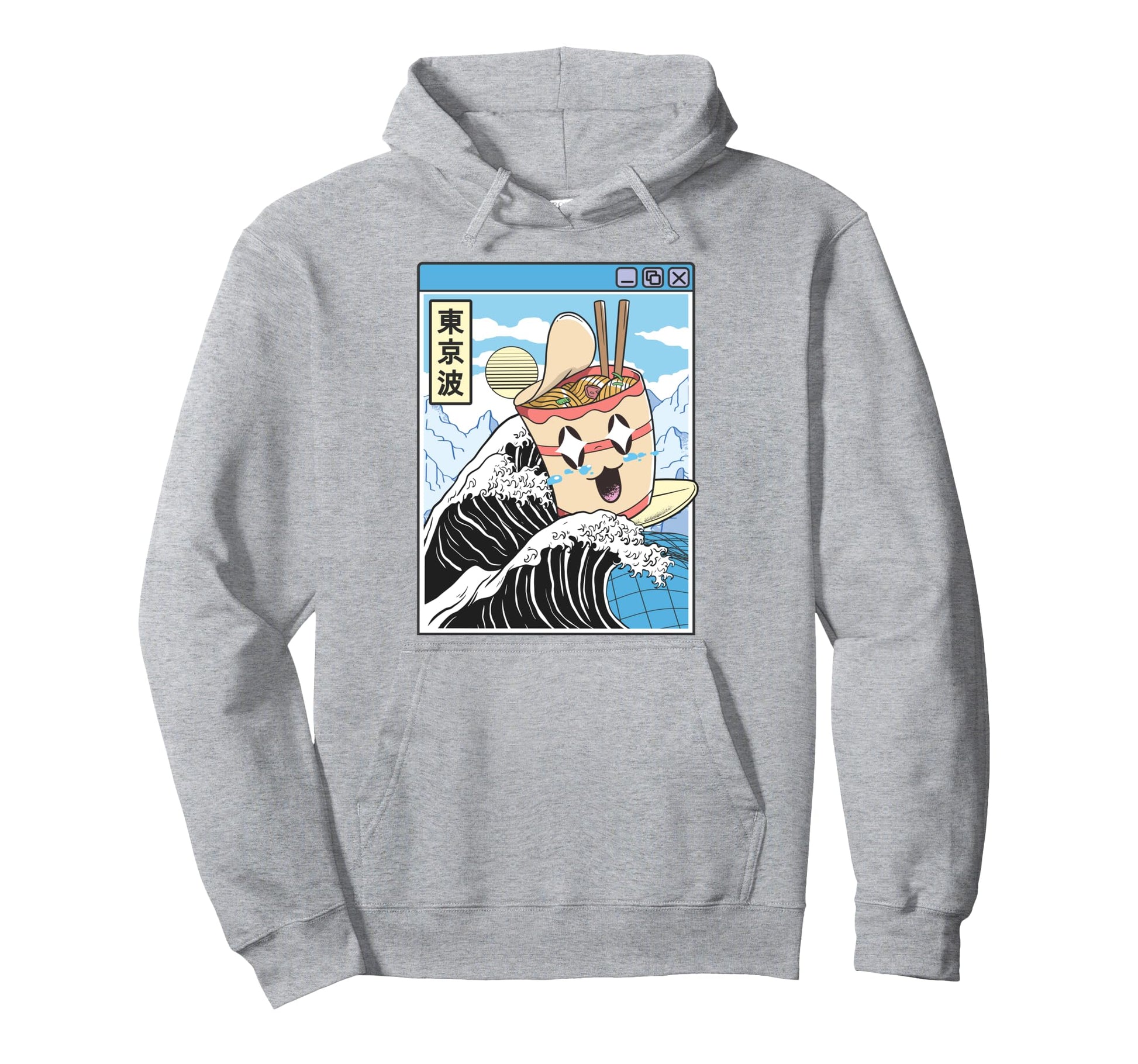 Instant Ramen Noodles Surfing Hoodie - Streetwear Style for Adults - T-Shirt, Sweatshirt, Hoodie