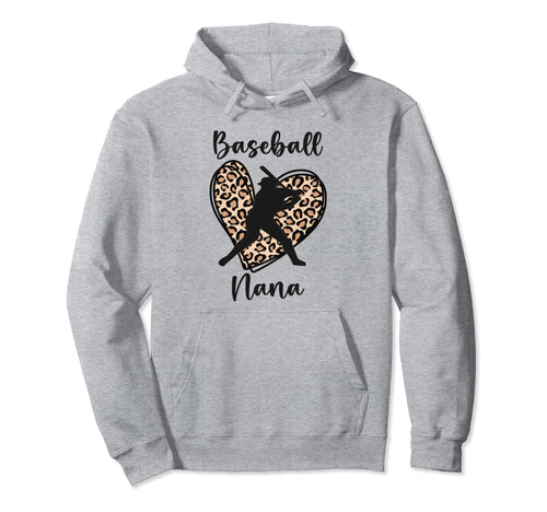 Baseball Nana Grandma Baseball Sport Hoodie - Fun Novelty Design Men Women - T-Shirt, Sweatshirt, Hoodie