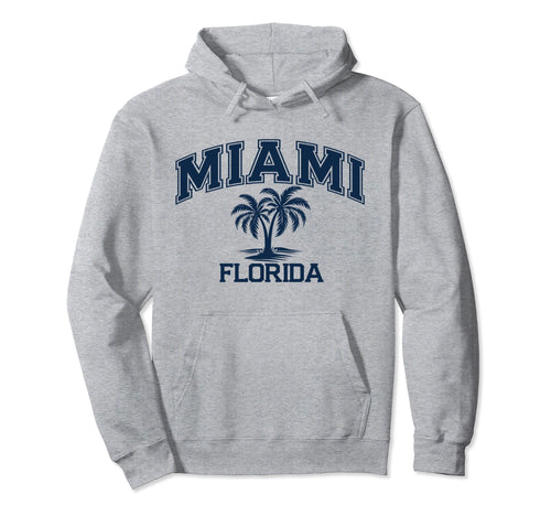 Miami Beach Florida Palms Palm Trees Hoodie - Custom Art Print for Adults - T-Shirt, Sweatshirt, Hoodie