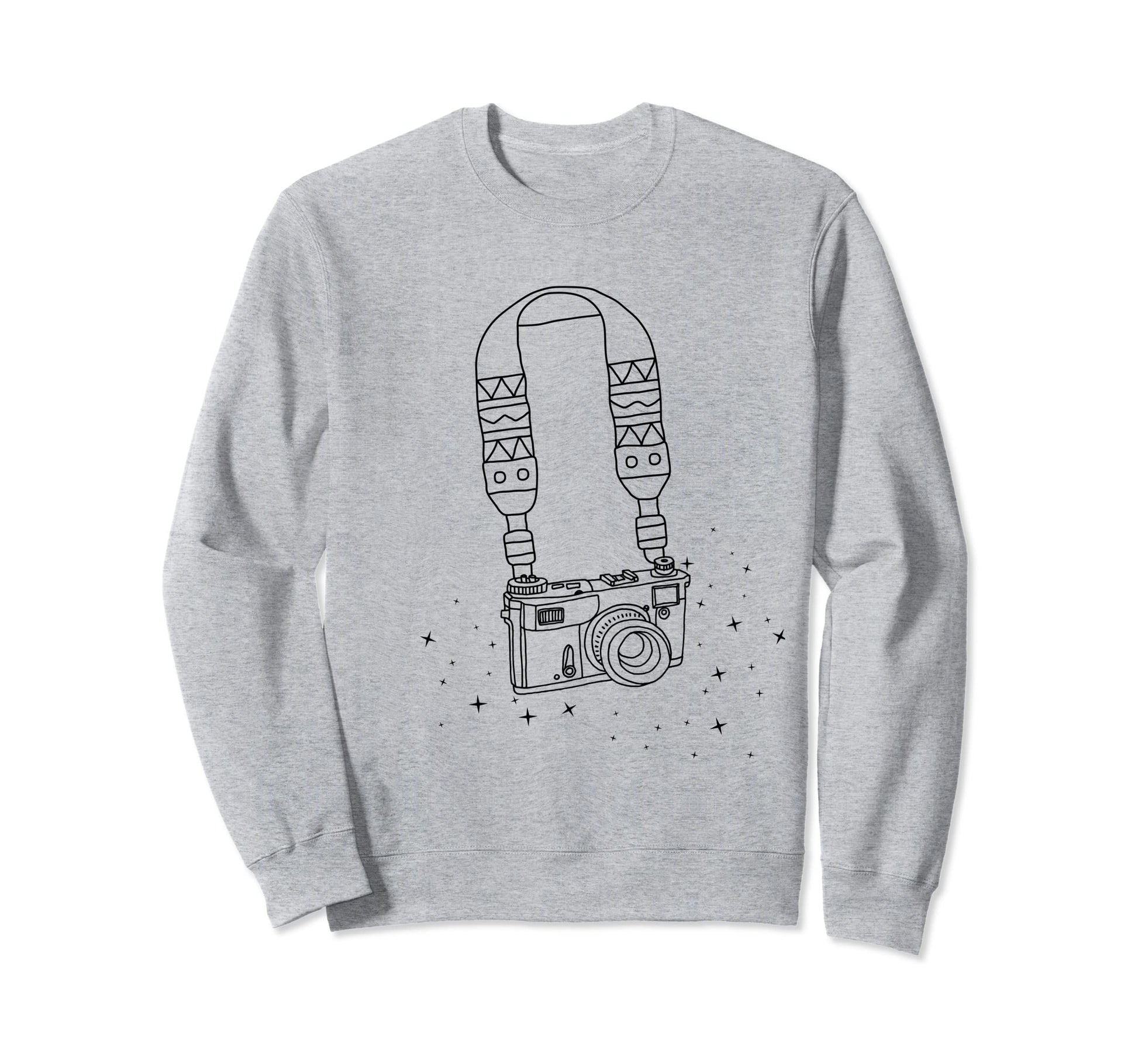 Camera Strap Fun Photographer Sweatshirt - Fun Novelty Design Men Women - T-Shirt, Sweatshirt, Hoodie