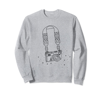 Camera Strap Fun Photographer Sweatshirt - Fun Novelty Design Men Women - T-Shirt, Sweatshirt, Hoodie