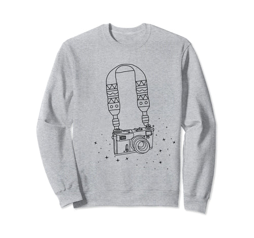 Camera Strap Fun Photographer Sweatshirt - Fun Novelty Design Men Women - T-Shirt, Sweatshirt, Hoodie