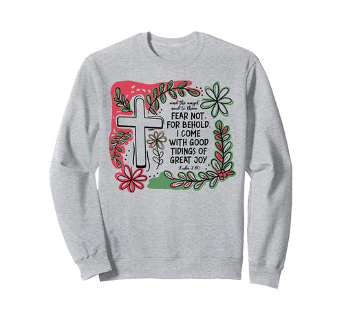 Christian Faith Cross Boho Sweatshirt - Casual Everyday Wear Men Women - T-Shirt, Sweatshirt, Hoodie