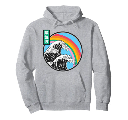 Great Wave Off Kanagawa Rainbow Hoodie - Novelty Apparel Men Women - T-Shirt, Sweatshirt, Hoodie