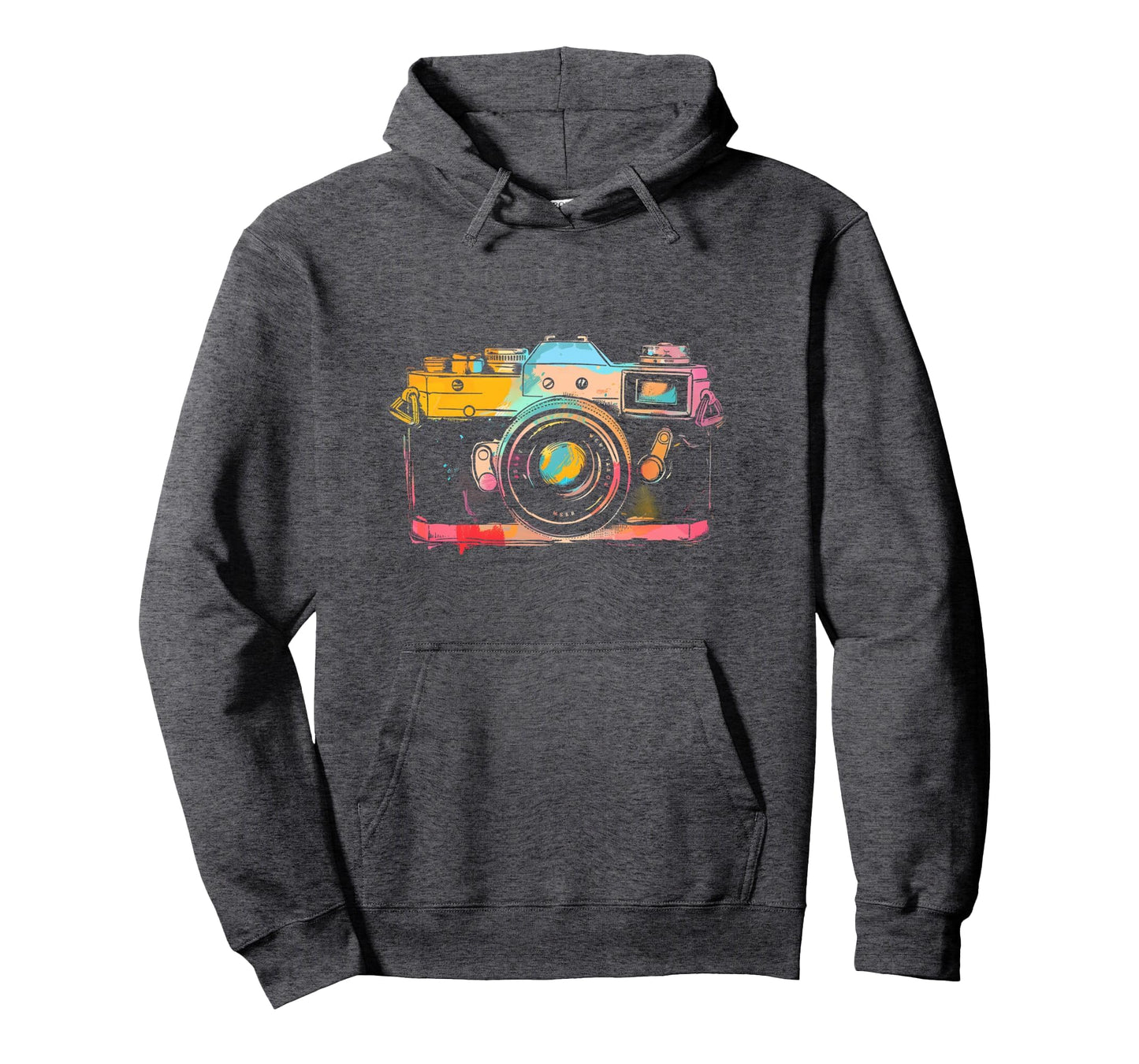 Photographer Camera Watercolor Photography Hoodie - Streetwear Style Unisex - T-Shirt, Sweatshirt, Hoodie
