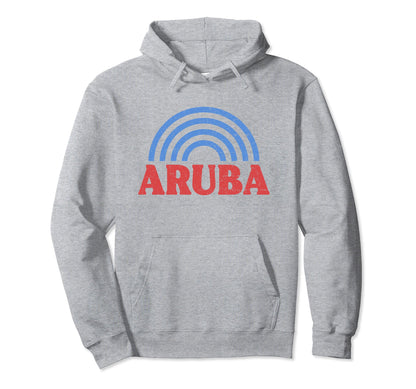 Aruba Flag Rainbow Aruban Pride Hoodie - Custom Art Print Unisex - T-Shirt, Sweatshirt, Hoodie