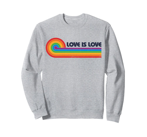 Lgbtq Love Is Love Gay Pride Sweatshirt - Aesthetic Graphic for Adults - T-Shirt, Sweatshirt, Hoodie