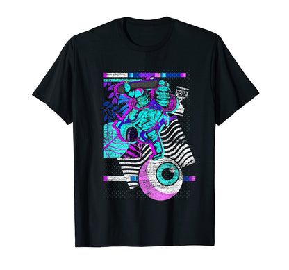 Space Skateboard 80S Aesthetics T-Shirt - Novelty Apparel Men Women - T-Shirt, Sweatshirt, Hoodie