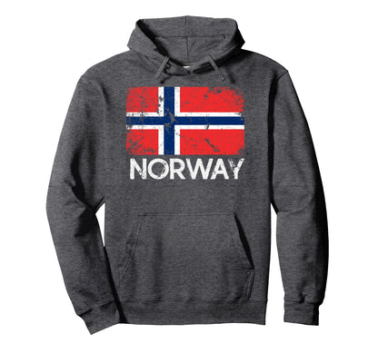 Norwegian Flag Made Norway Gift Hoodie - Casual Everyday Wear Men Women - T-Shirt, Sweatshirt, Hoodie