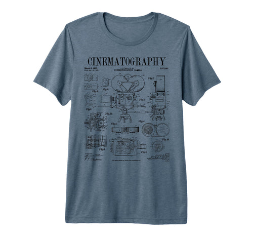 Cinematography Movie Film Camera Patent T-Shirt - Unique Graphic Unisex - T-Shirt, Sweatshirt, Hoodie
