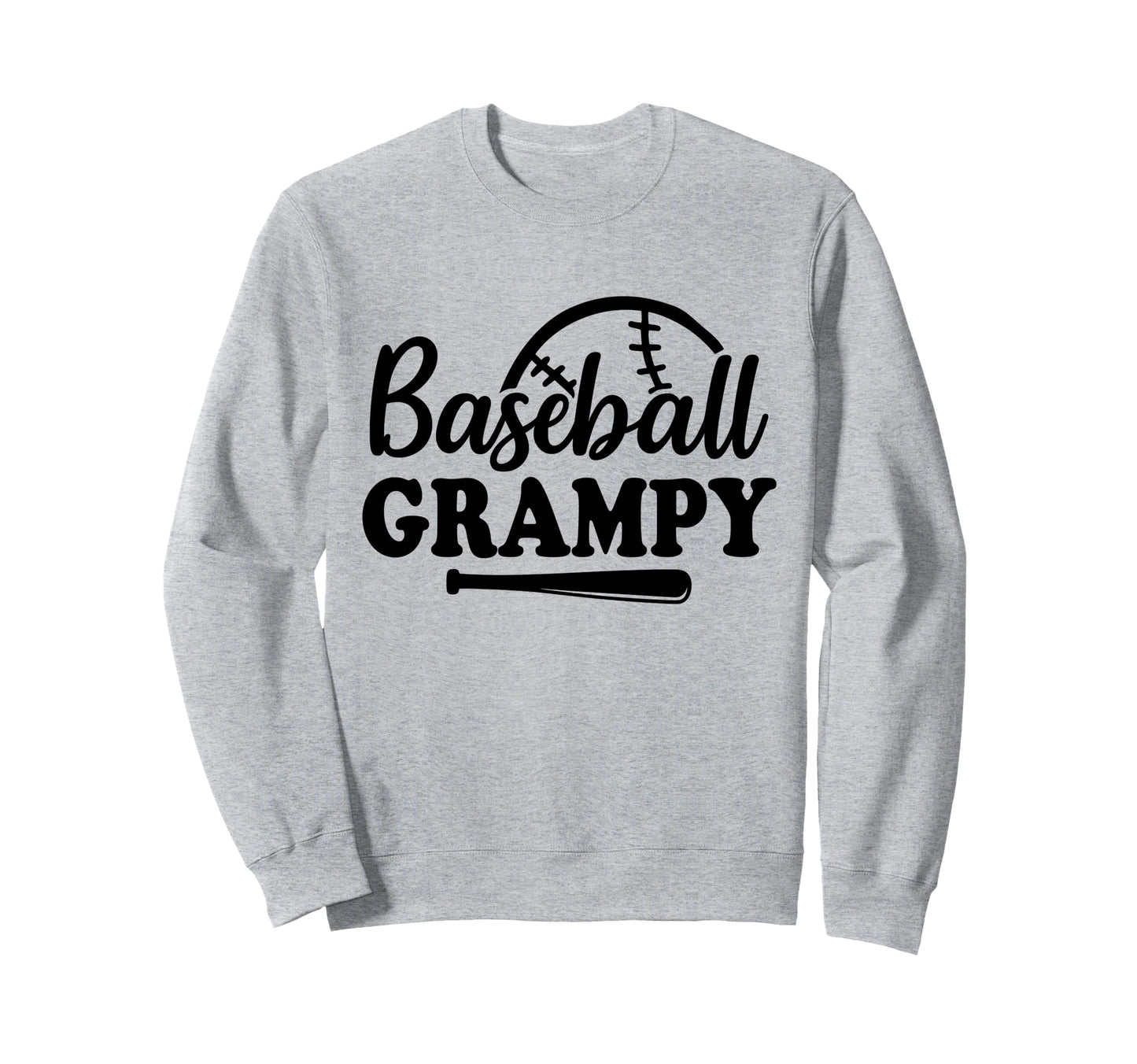 Baseball Grampy Baseball Player Sweatshirt - Casual Everyday Wear Unisex - T-Shirt, Sweatshirt, Hoodie