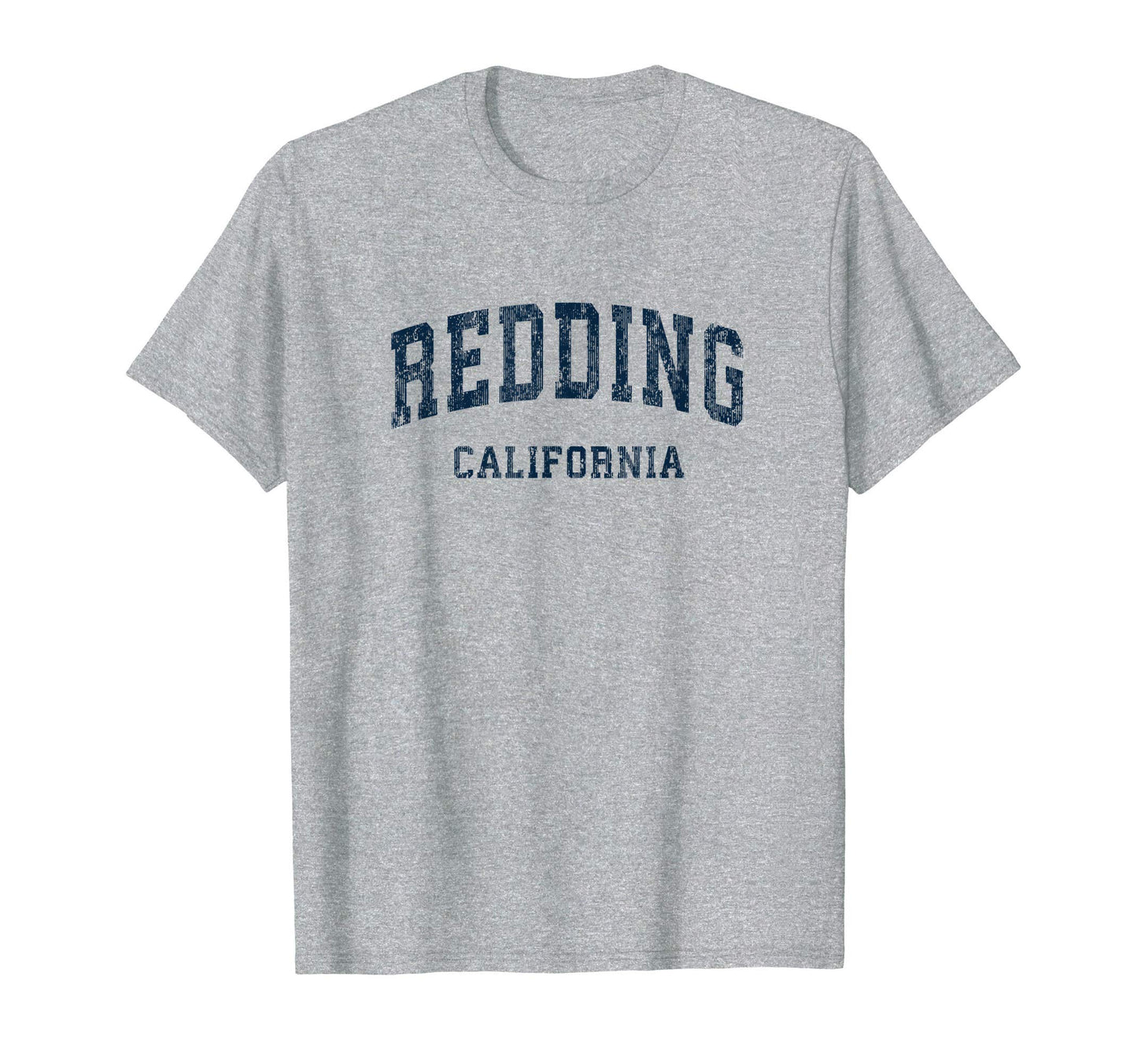 Redding California Ca Varsity Sports Navy T-Shirt - Minimalist Print Unisex - T-Shirt, Sweatshirt, Hoodie