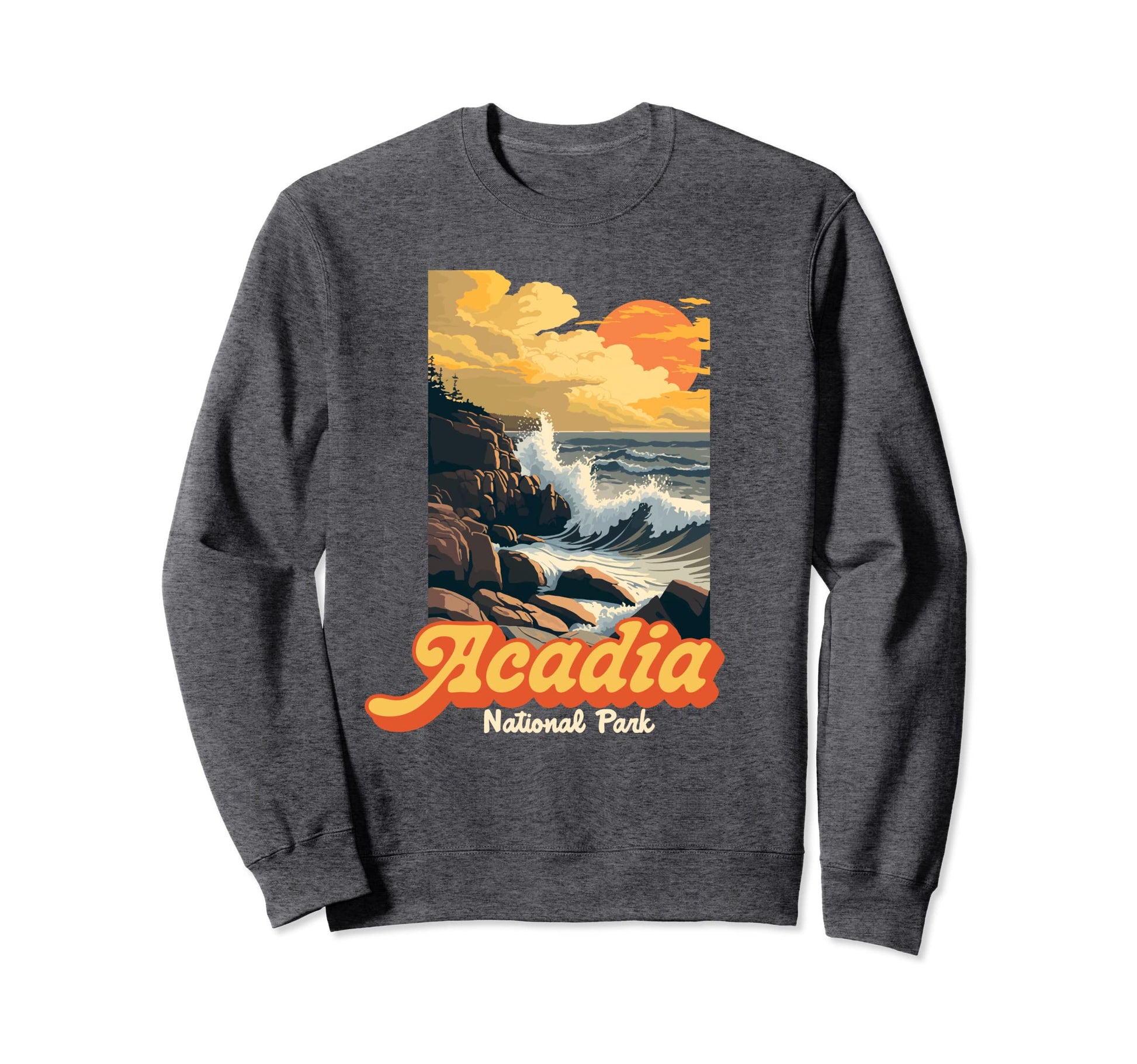 Acadia National Park Souvenir Sweatshirt - Casual Everyday Wear for Adults - T-Shirt, Sweatshirt, Hoodie