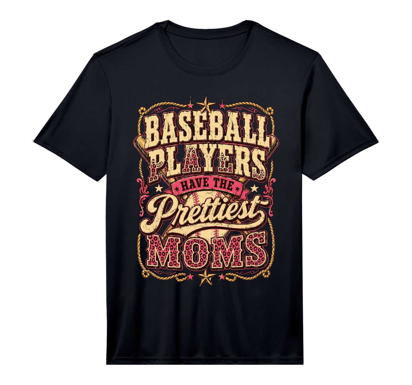 Baseball Players Have Prettiest Moms T-Shirt - Minimalist Print Men Women - T-Shirt, Sweatshirt, Hoodie