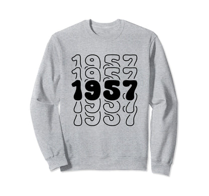 67 Year Old Groovy 67Th Birthday Sweatshirt - Custom Art Print Men Women - T-Shirt, Sweatshirt, Hoodie