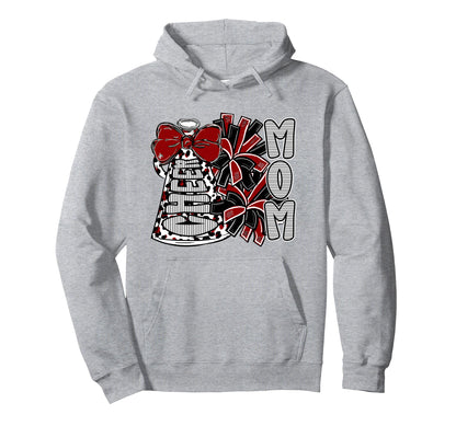 Cheer Mom Coquette Bow Football Hoodie - Casual Everyday Wear Unisex - T-Shirt, Sweatshirt, Hoodie