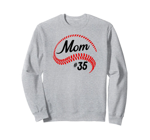 Baseball Softball 35 Baseball Mom Sweatshirt - Custom Art Print Men Women - T-Shirt, Sweatshirt, Hoodie