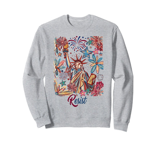 Resist State Liberty Floral Boho Sweatshirt - Fun Novelty Design Unisex - T-Shirt, Sweatshirt, Hoodie