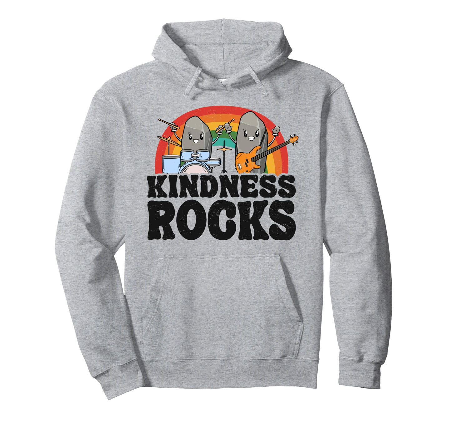 Anti Bullying Rainbow Hippie Music Hoodie - Novelty Apparel for Adults - T-Shirt, Sweatshirt, Hoodie