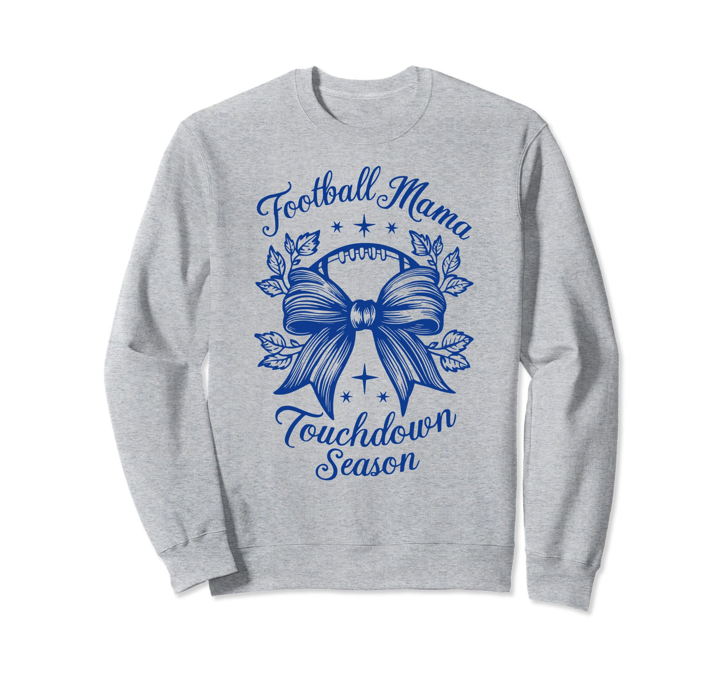 Womens Moms Coquette Bow Football Sweatshirt - Minimalist Print Unisex - T-Shirt, Sweatshirt, Hoodie