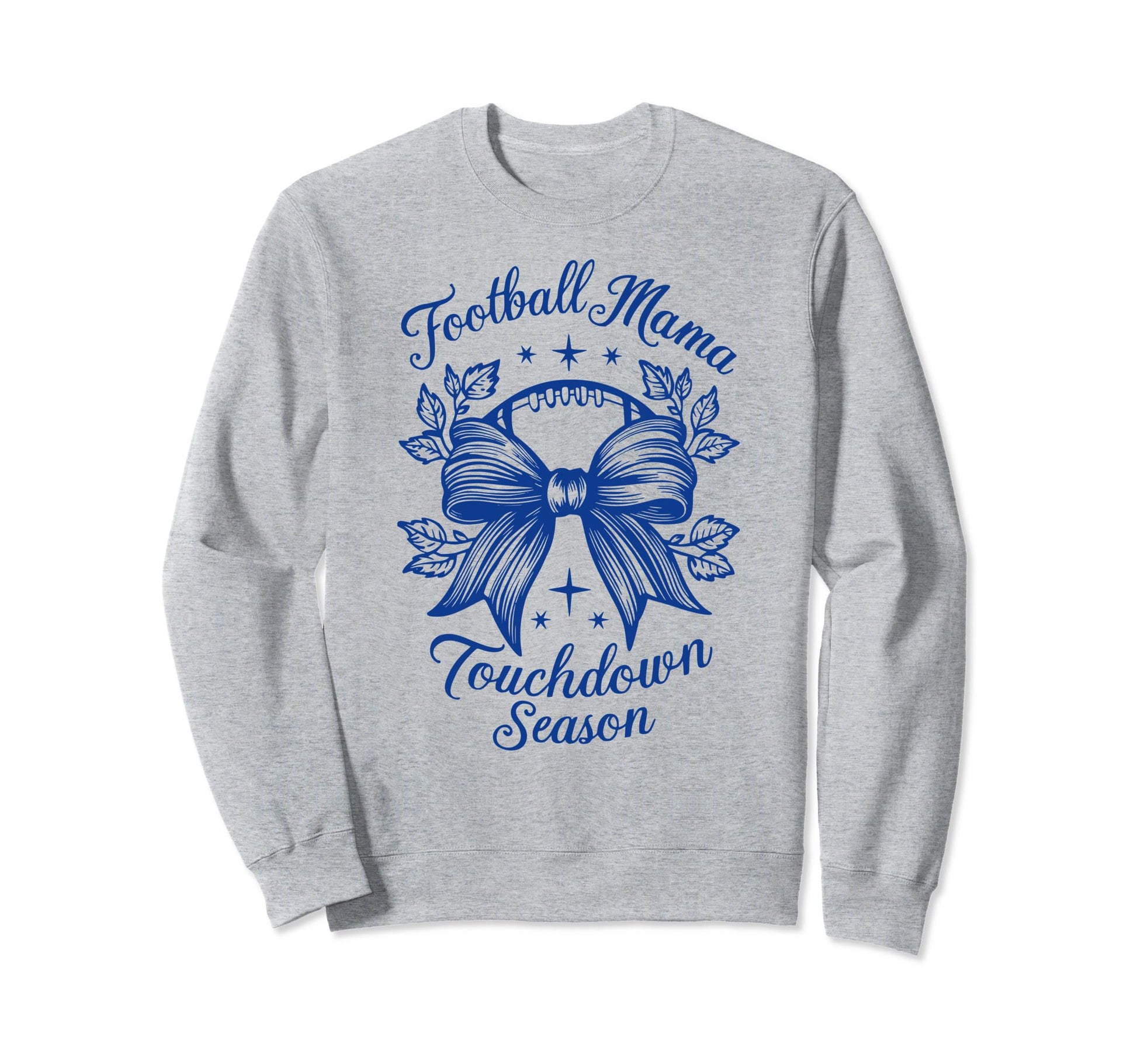 Womens Moms Coquette Bow Football Sweatshirt - Minimalist Print Unisex - T-Shirt, Sweatshirt, Hoodie