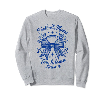Womens Moms Coquette Bow Football Sweatshirt - Minimalist Print Unisex - T-Shirt, Sweatshirt, Hoodie