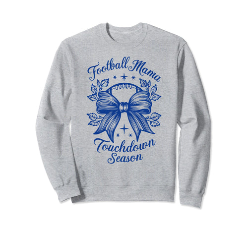 Womens Moms Coquette Bow Football Sweatshirt - Minimalist Print Unisex - T-Shirt, Sweatshirt, Hoodie