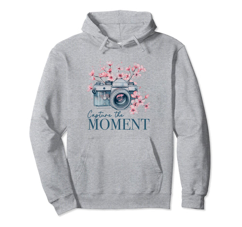 Photographer Capture Moment Camera Hoodie - Minimalist Print Men Women - T-Shirt, Sweatshirt, Hoodie