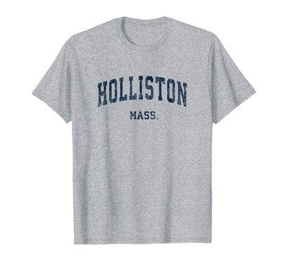 Holliston Massachusetts Ma Varsity T-Shirt - Custom Art Print Men Women - T-Shirt, Sweatshirt, Hoodie