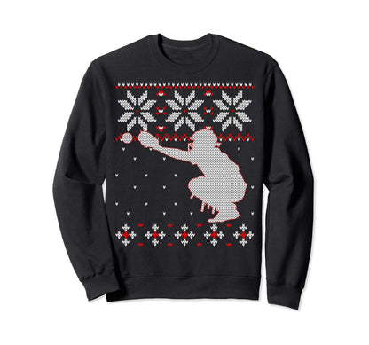 Baseball Catcher Ugly Baseball Lover Sweatshirt - Unique Graphic for Adults - T-Shirt, Sweatshirt, Hoodie