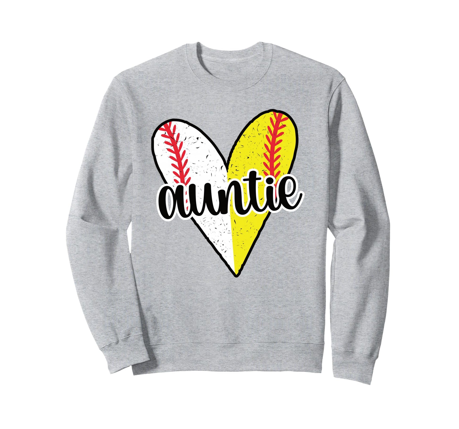 Baller Auntie Proud Softball Baseball Sweatshirt - Graphic Print Men Women - T-Shirt, Sweatshirt, Hoodie