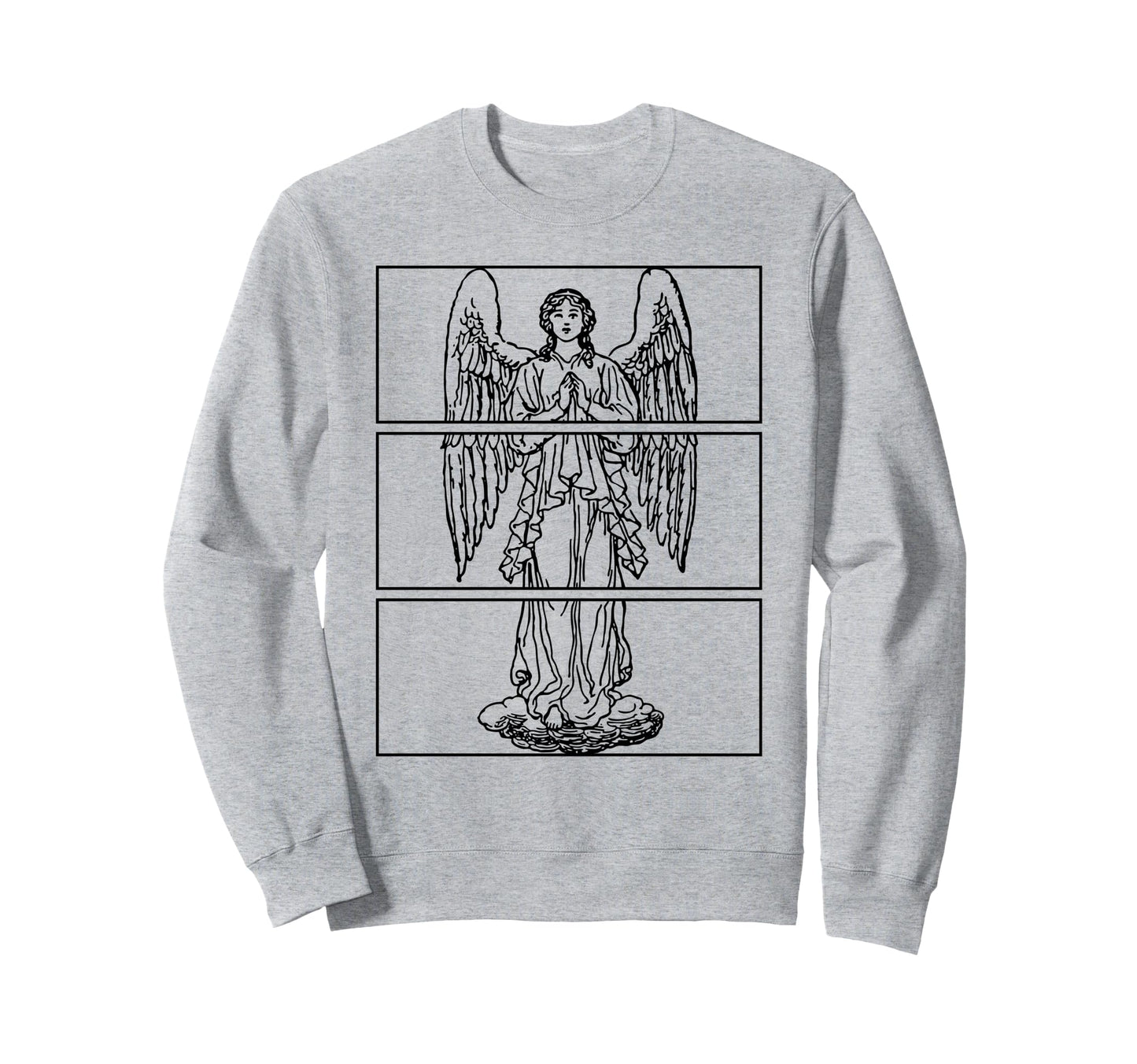 Soft Grunge Angel Wings Goth Aesthetic Sweatshirt - Graphic Print Unisex - T-Shirt, Sweatshirt, Hoodie