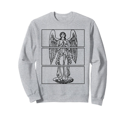Soft Grunge Angel Wings Goth Aesthetic Sweatshirt - Graphic Print Unisex - T-Shirt, Sweatshirt, Hoodie