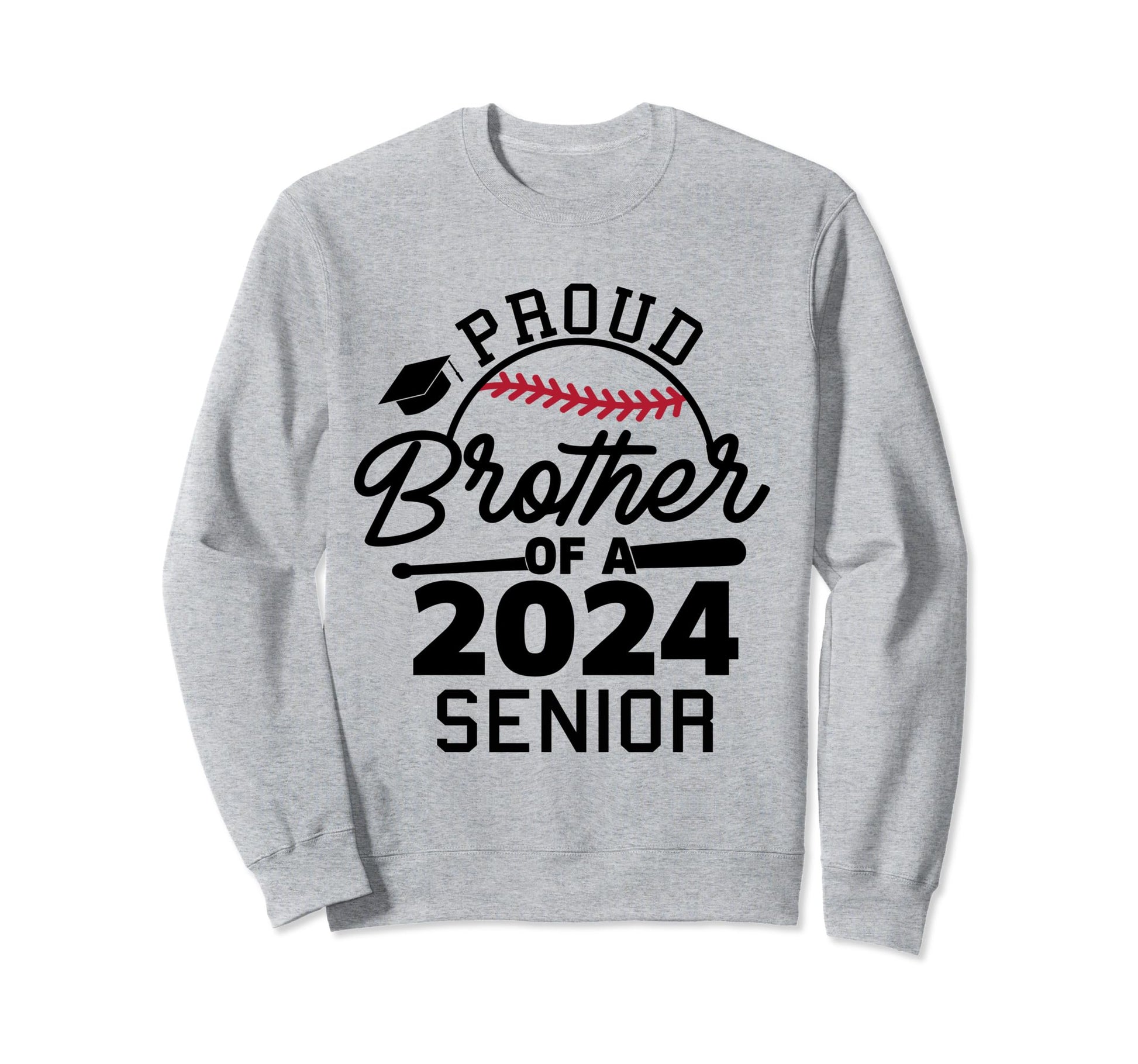 Proud Brother 2024 Senior Sweatshirt - Casual Everyday Wear Men Women - T-Shirt, Sweatshirt, Hoodie