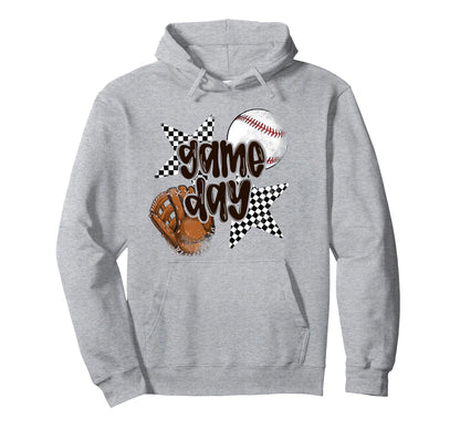 Game Day Baseball Bow Coquette Sports Hoodie - Custom Art Print Unisex - T-Shirt, Sweatshirt, Hoodie