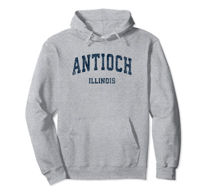 Antioch Illinois Il Varsity Sports Navy Hoodie - Graphic Print Men Women - T-Shirt, Sweatshirt, Hoodie