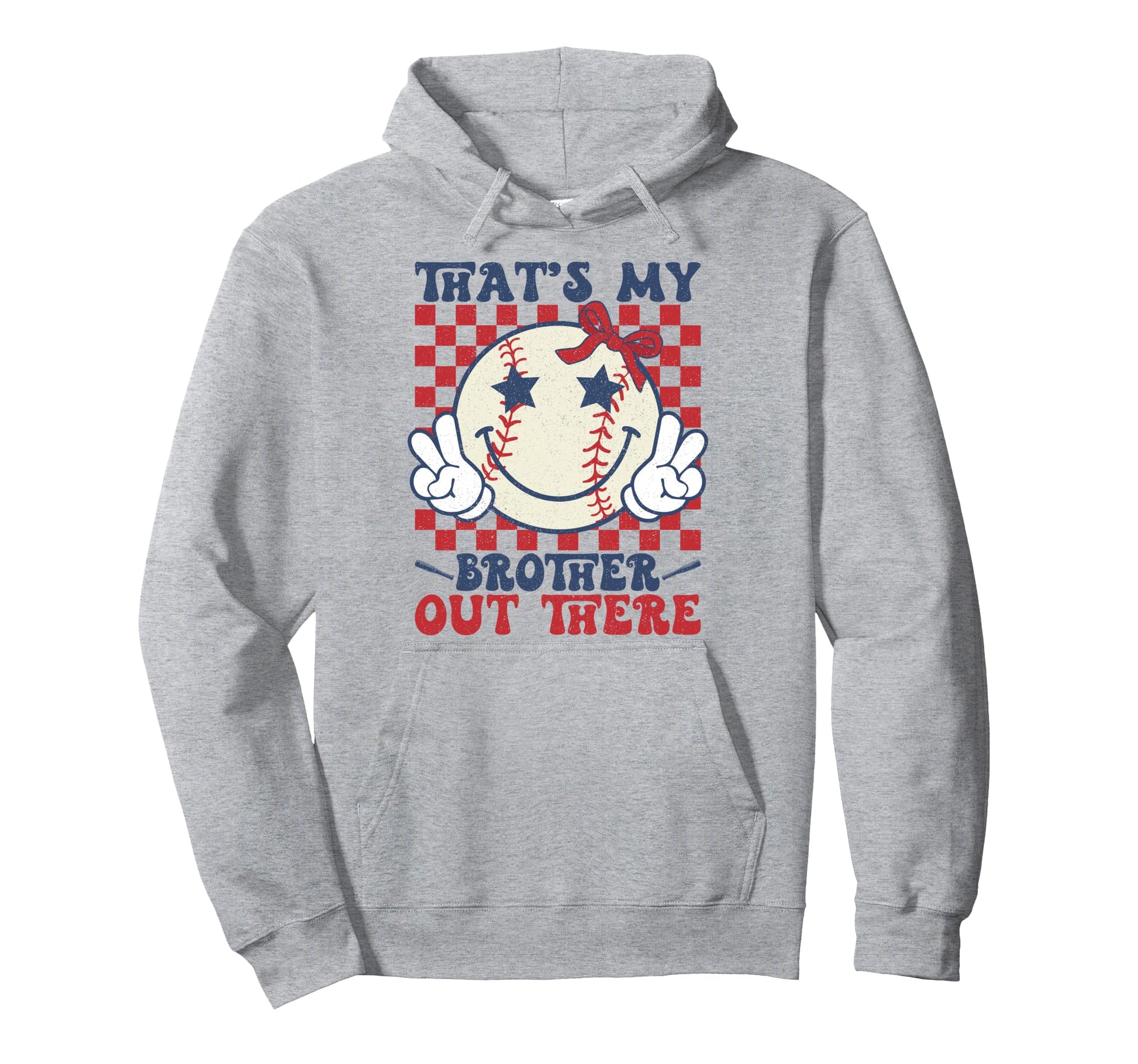 Thats My Brother Out There Baseball Hoodie - Minimalist Print Men Women - T-Shirt, Sweatshirt, Hoodie