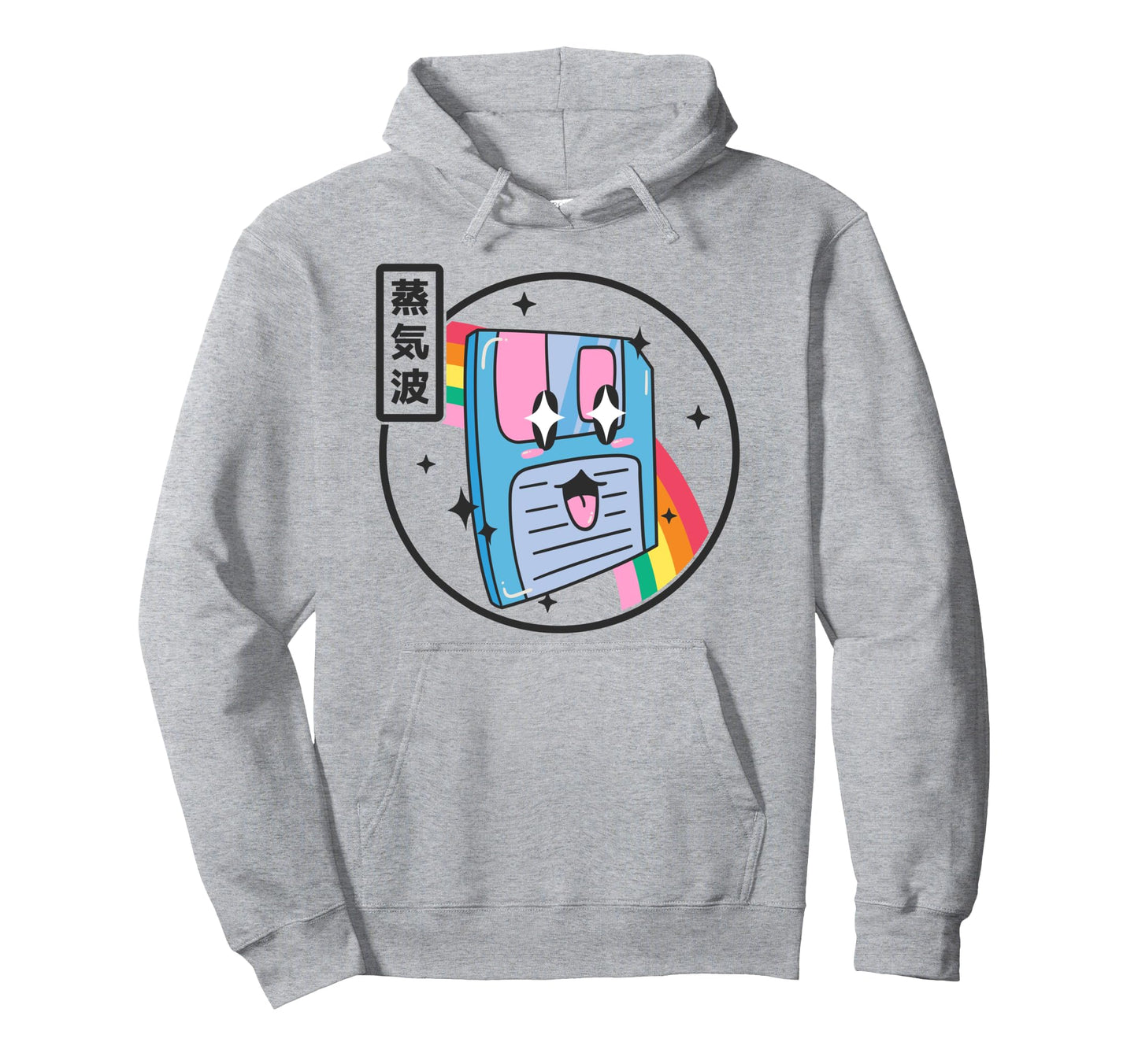 Floppy Disk Kawaii Rainbow Anime Hoodie - Streetwear Style for Adults - T-Shirt, Sweatshirt, Hoodie