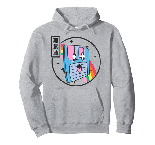 Floppy Disk Kawaii Rainbow Anime Hoodie - Streetwear Style for Adults - T-Shirt, Sweatshirt, Hoodie