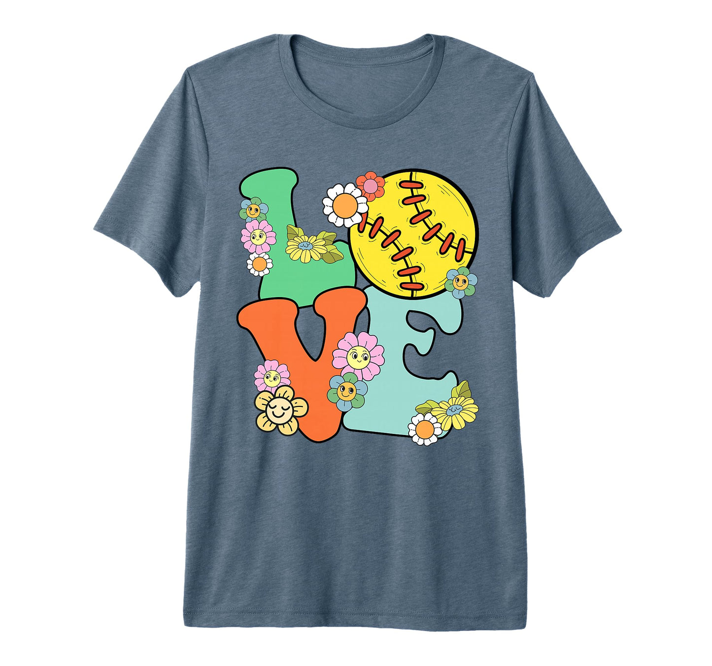 Softball Teen I Love Softball Mom Game T-Shirt - Trendy Graphic Men Women - T-Shirt, Sweatshirt, Hoodie