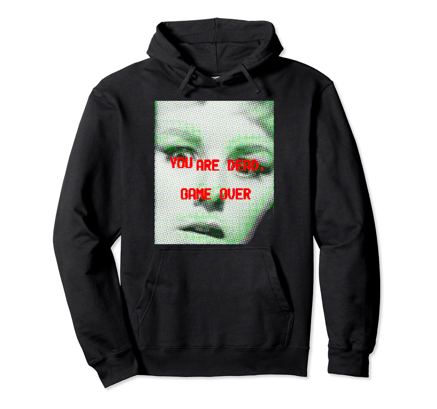 Horror Aesthetic Game Over Vaporwave Hoodie - Trendy Graphic Men Women - T-Shirt, Sweatshirt, Hoodie