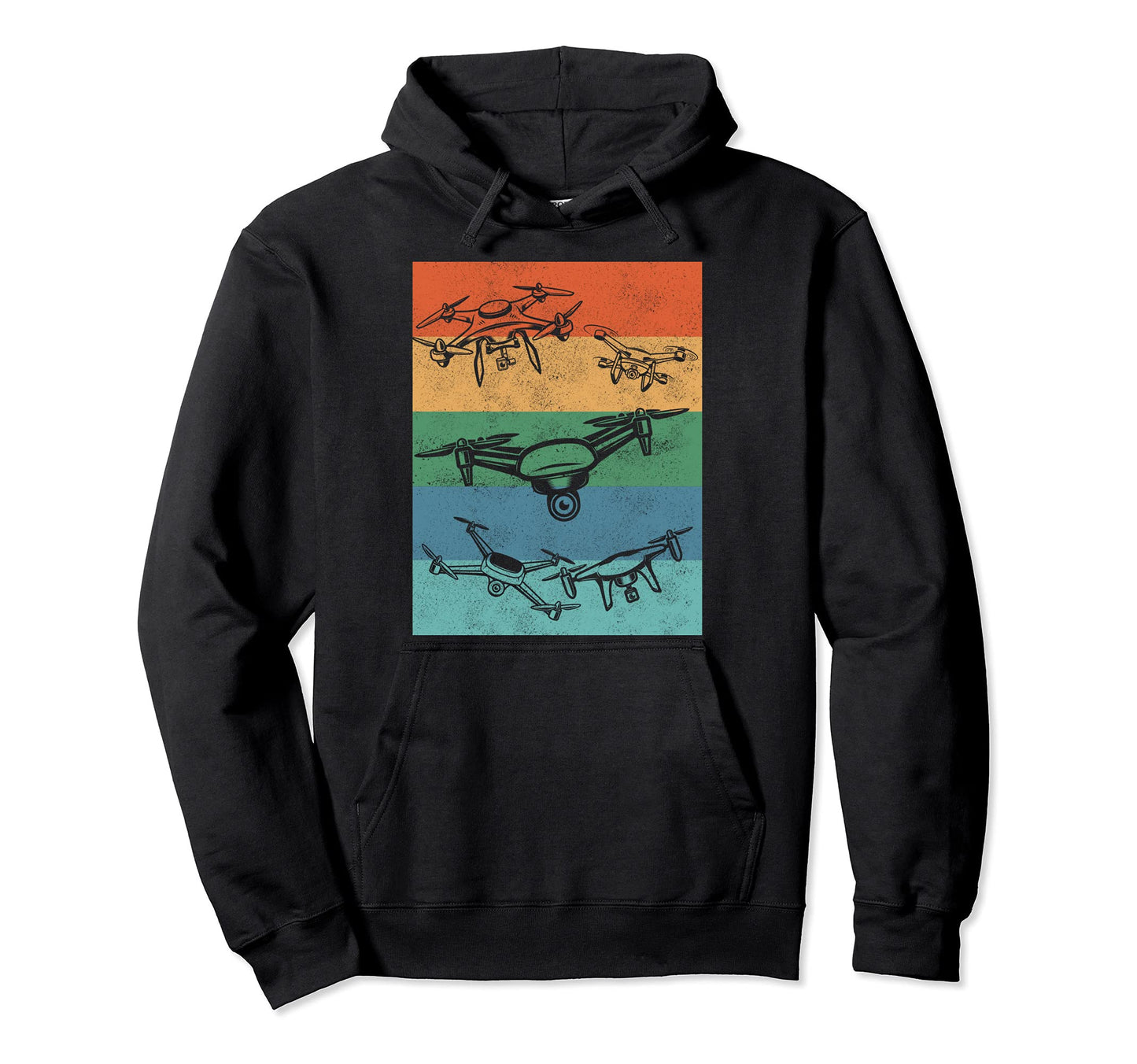 Quadcopter Drone Pilot Quadrotor Hoodie - Casual Everyday Wear for Adults - T-Shirt, Sweatshirt, Hoodie