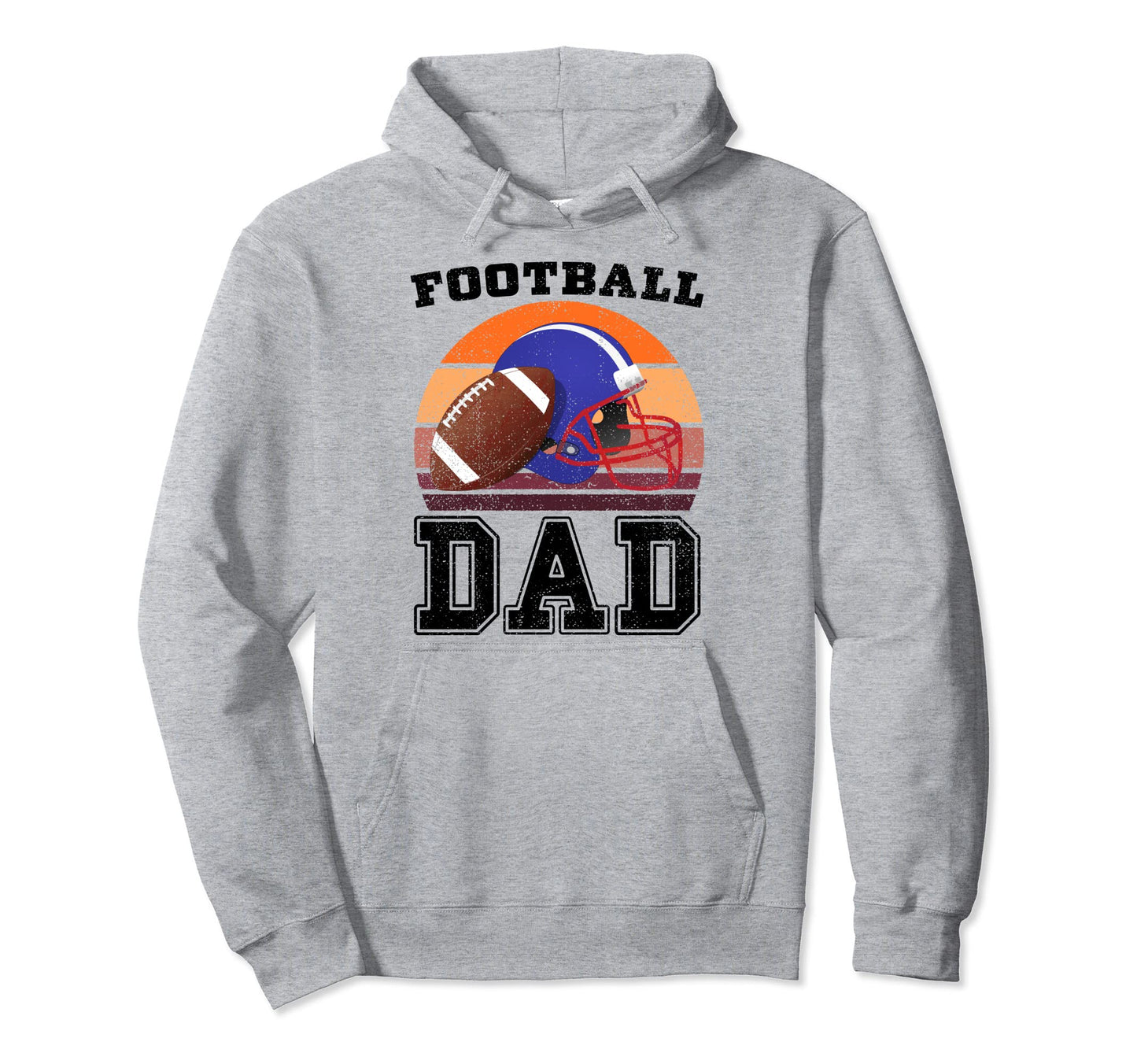 Football Dad American Football Proud Hoodie - Novelty Apparel Men Women - T-Shirt, Sweatshirt, Hoodie
