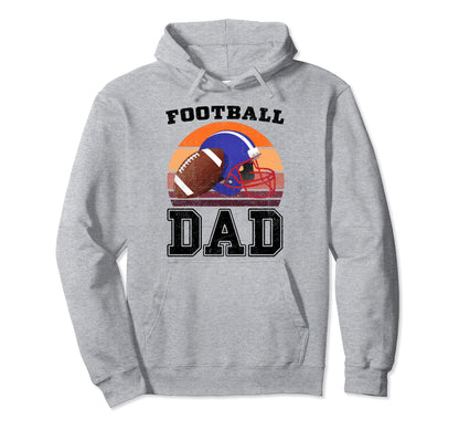Football Dad American Football Proud Hoodie - Novelty Apparel Men Women - T-Shirt, Sweatshirt, Hoodie