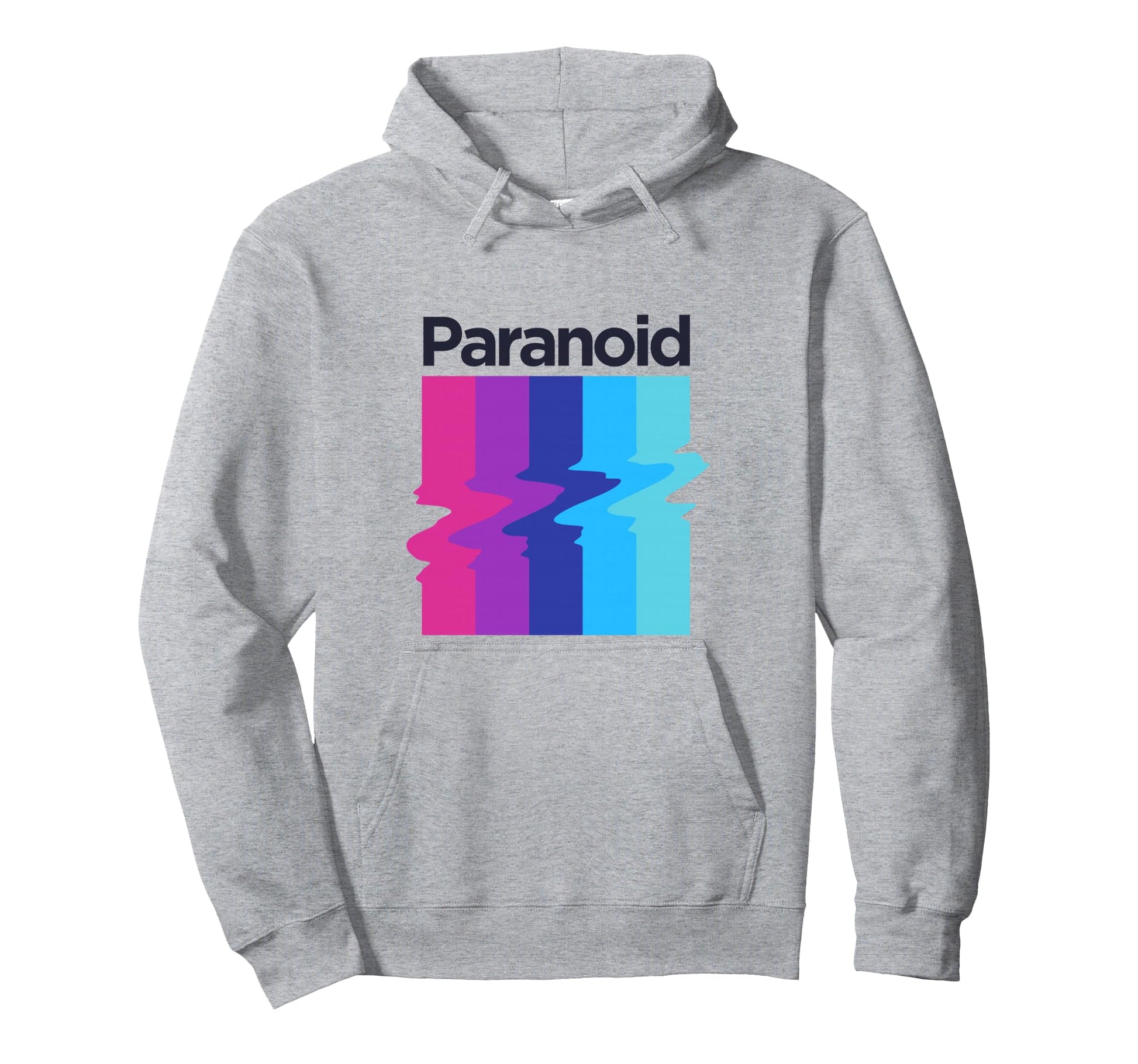 Paranoid Glitch Aesthetic Vaporwave Hoodie - Streetwear Style Men Women - T-Shirt, Sweatshirt, Hoodie