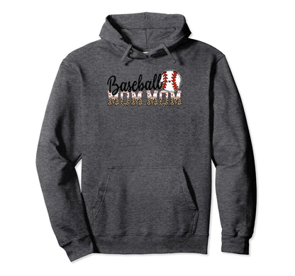 Baseball Mom Mom Ballpark Mom Mom Game Day Hoodie - Unique Graphic Unisex - T-Shirt, Sweatshirt, Hoodie