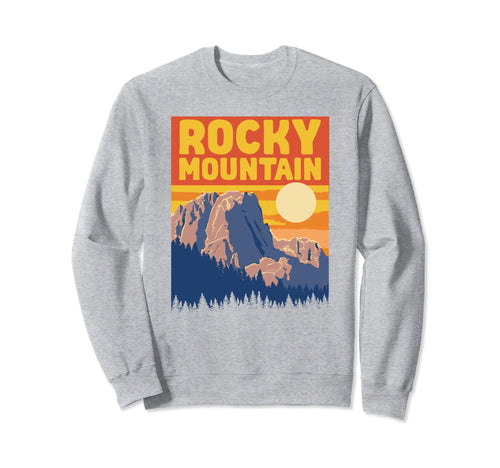 Rocky Mountain National Park Wpa Sweatshirt - Minimalist Print for Adults - T-Shirt, Sweatshirt, Hoodie